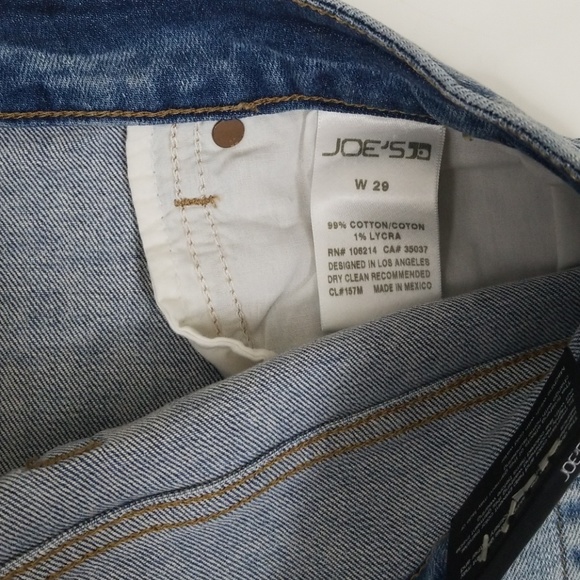 Joe's Alston Denim High Rise Jeans Short Unhem C2 - Picture 4 of 6